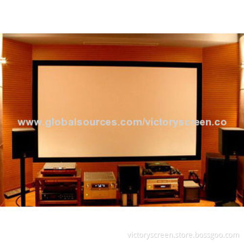 Fixed frame screen with good-quality fabric and aluminum alloy frame, 150", 16:9